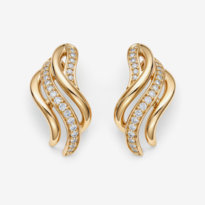 Diamond Spark Stud Earrings